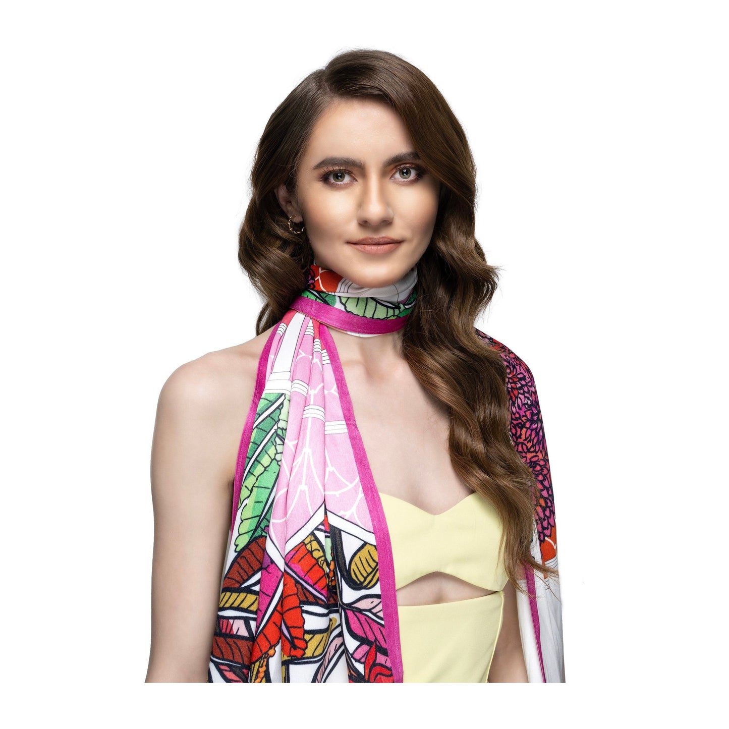 Maharani Pink Long Scarf / Stole