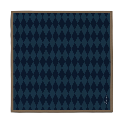 Midnight Argyle Scarf