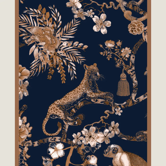 Midnight Chinoiserie Scarf