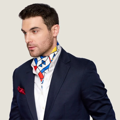 Modern Mondrian Symphony Scarf