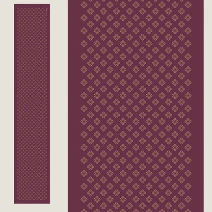 Moroccan Quatrefoil Cravat- Plum