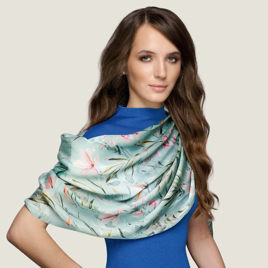 Nature Flair Sea Green Scarf