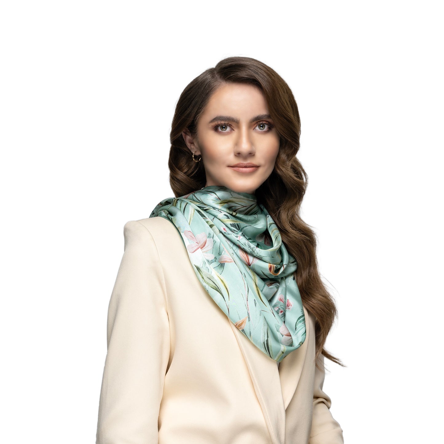 Nature Flair Sea Green Long Scarf / Stole