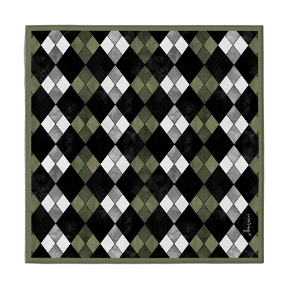 Olive Argyle Scarf