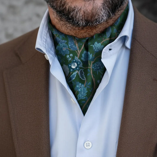 Royal Bloom Cravat- Verdant