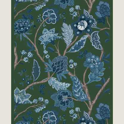 Royal Bloom Long Stole-Verdant