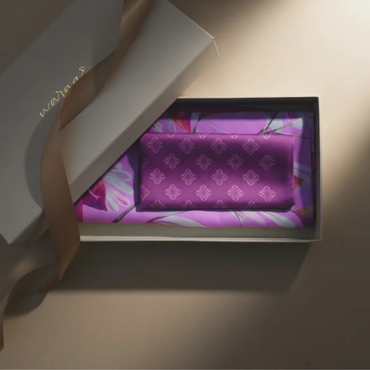 The Dusk & Harmony Scarf & Pocket Square Set