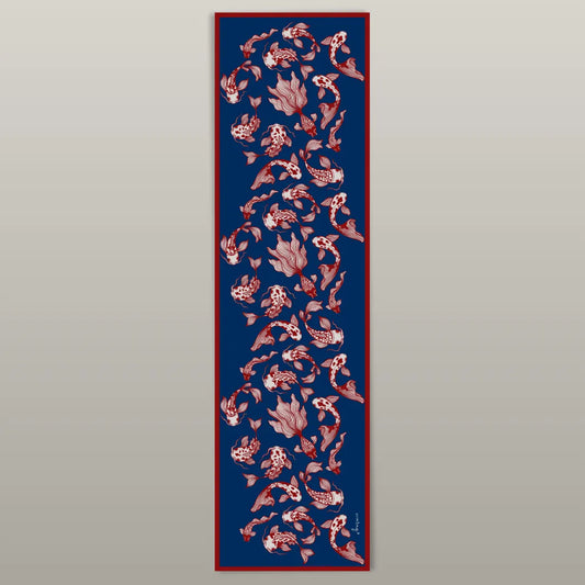 Crimson Koi Scarf