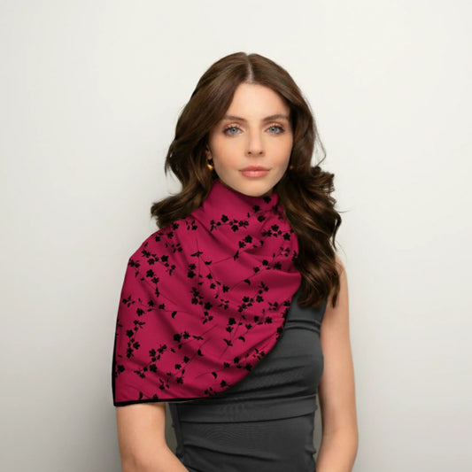 Scarlet Bloom Scarf