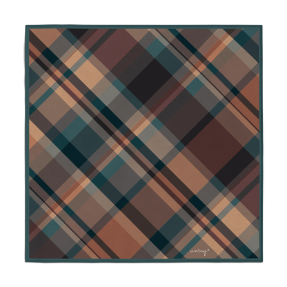 Smoked Amber Plaid Scarf