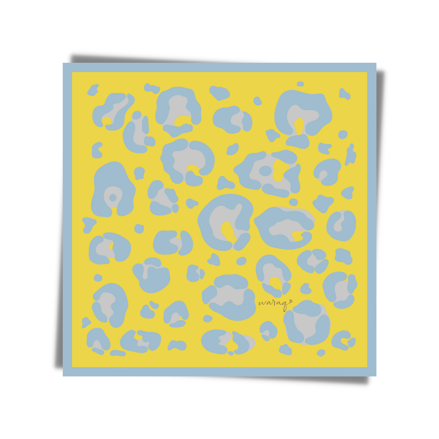 Dreamy Pop Yellow Square Scarf
