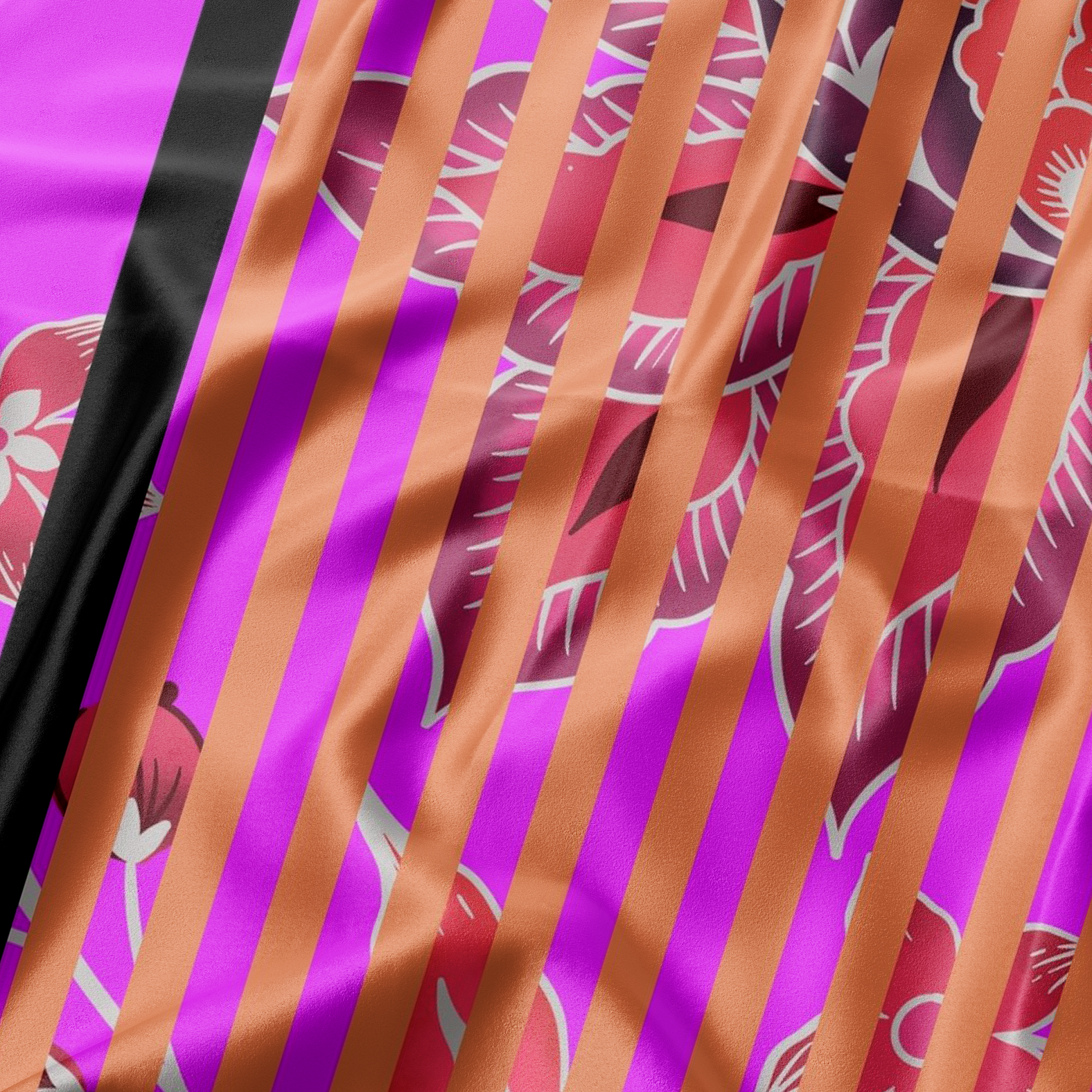 Image of a printed summer scarf, perfect head scarf and stole for ladies. Click to buy as a great gift for women