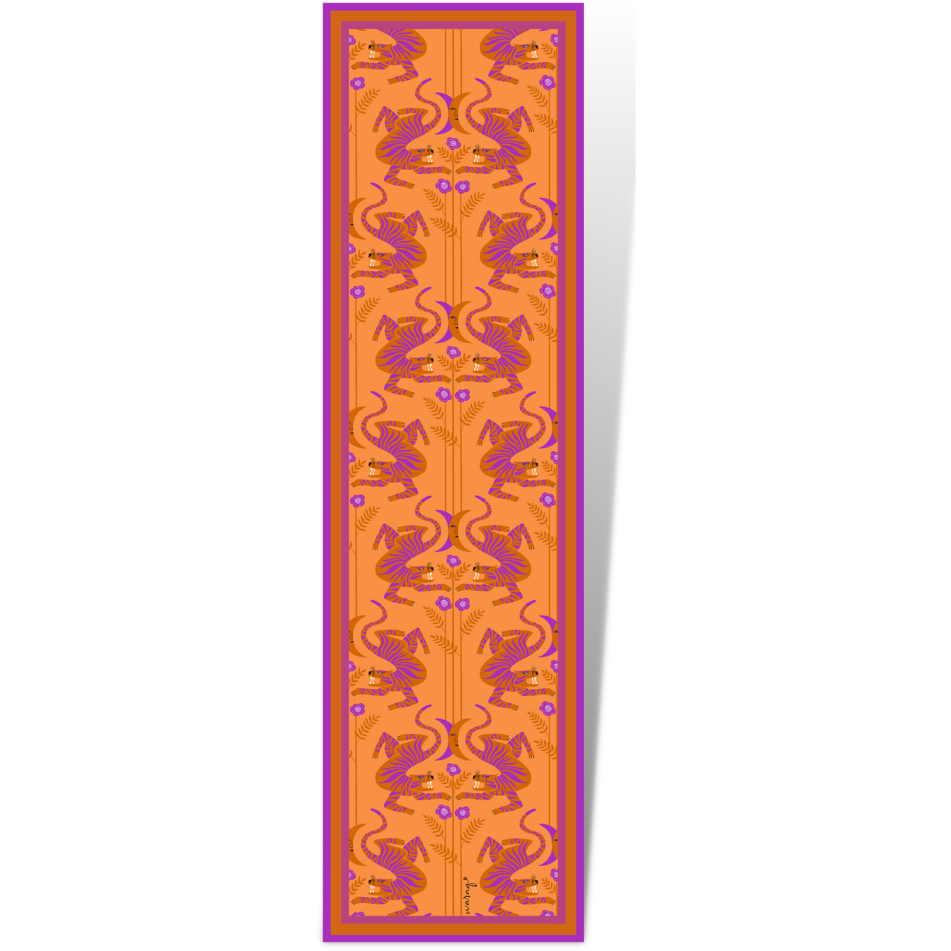 Tangelo Tiger Long Scarf / Stole